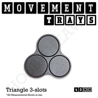 40mm Movement Trays for Miniatures | Tabletop Wargames Compatible | Full Range