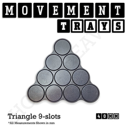 40mm Movement Trays for Miniatures | Tabletop Wargames Compatible | Full Range