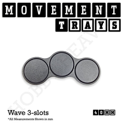 40mm Movement Trays for Miniatures | Tabletop Wargames Compatible | Full Range