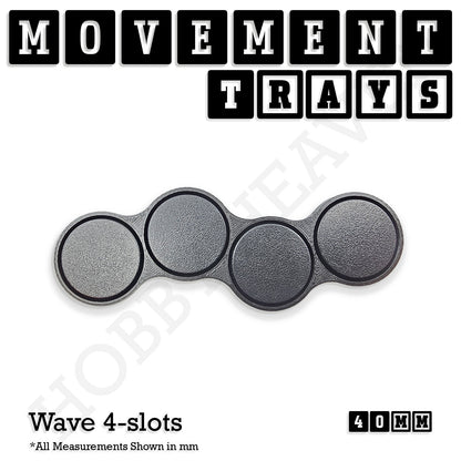 40mm Movement Trays for Miniatures | Tabletop Wargames Compatible | Full Range