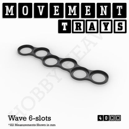 40mm Movement Trays for Miniatures | Tabletop Wargames Compatible | Full Range