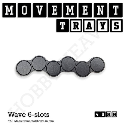 40mm Movement Trays for Miniatures | Tabletop Wargames Compatible | Full Range