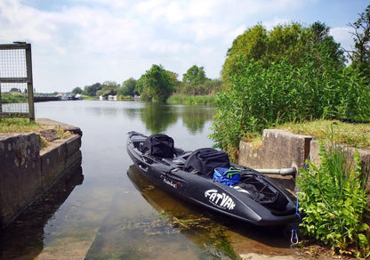 Mahee Eco Tandem Kayak | 100% Ocean Plastic | Black | Stable & Durable