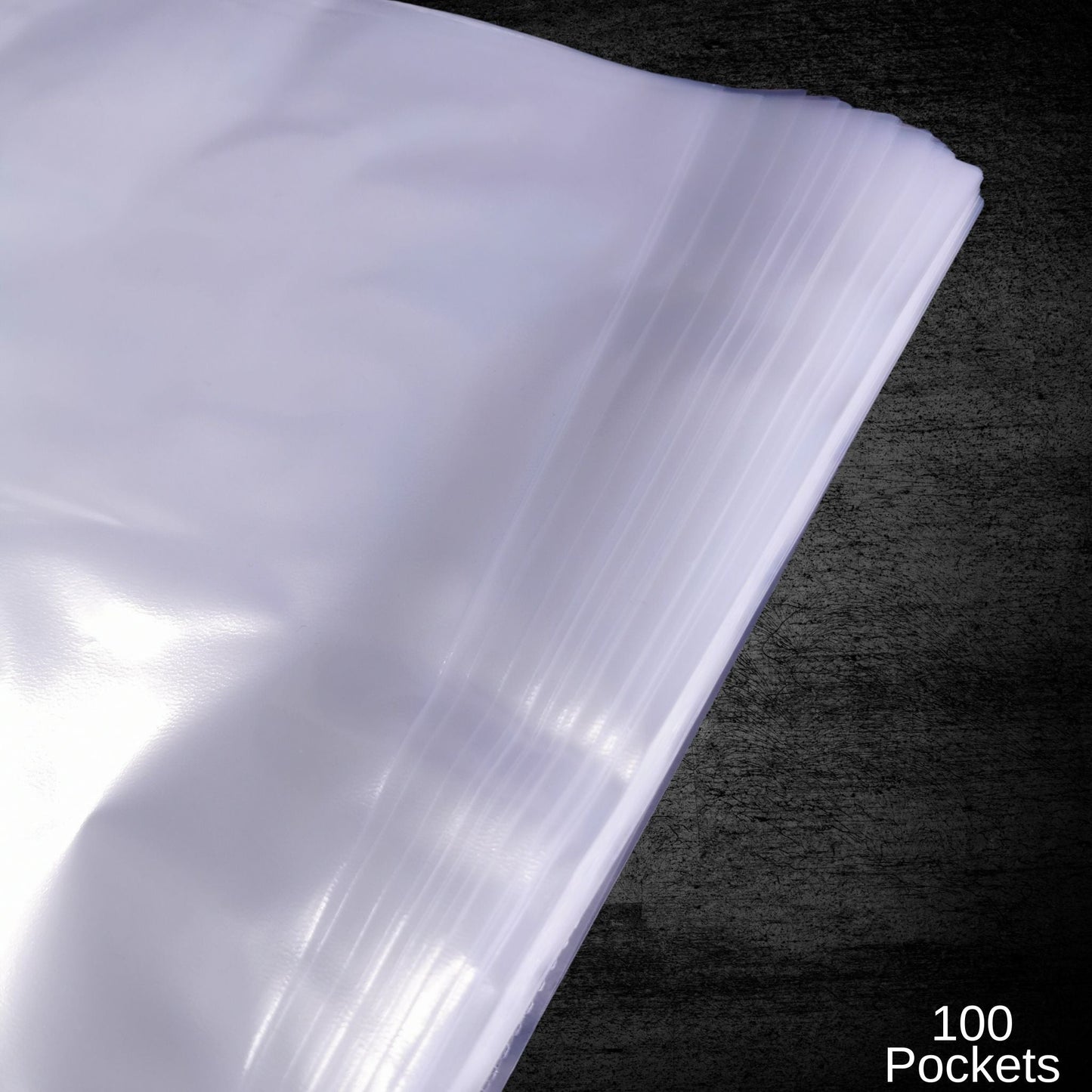 Clear View 100% Recycled A4 Punched Pockets Pack of 100, 30 Micron Thick