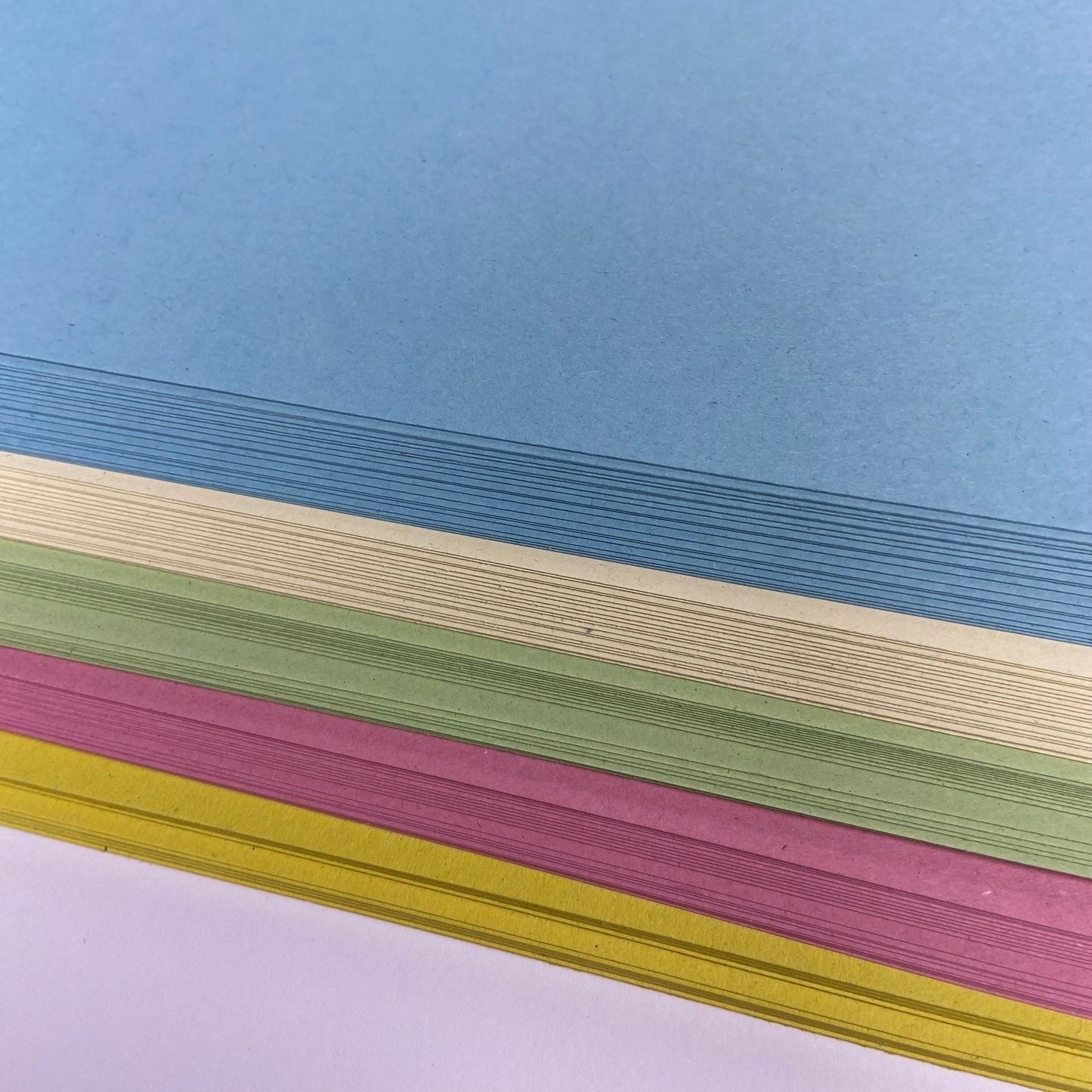 A3-A6 Recycled Pastel Card 180gsm - 5 Assorted Colours