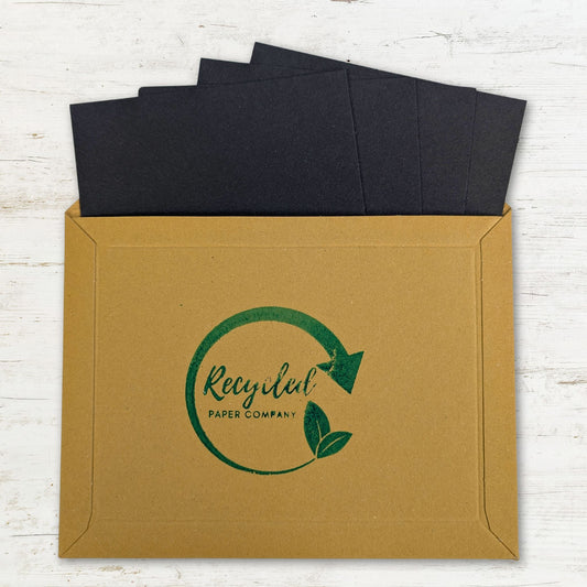 Recycled Black Card Sample Pack
