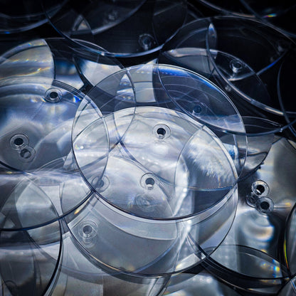 60mm Round Flying Bases – Clear Plastic Stands for Sci-Fi & Fantasy Wargaming Miniatures