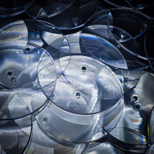 60mm Round Flying Bases – Clear Plastic Stands for Sci-Fi & Fantasy Wargaming Miniatures