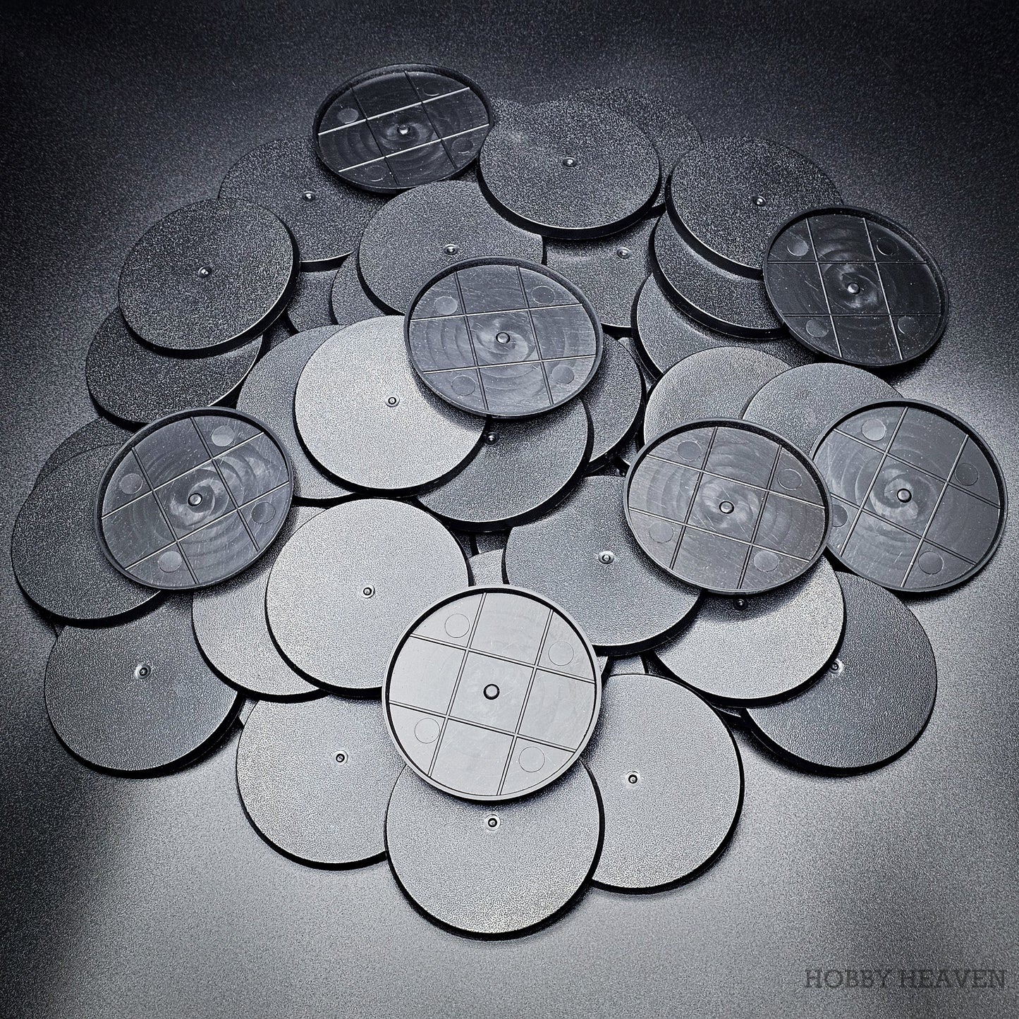 70mm Round Plain Plastic Bases