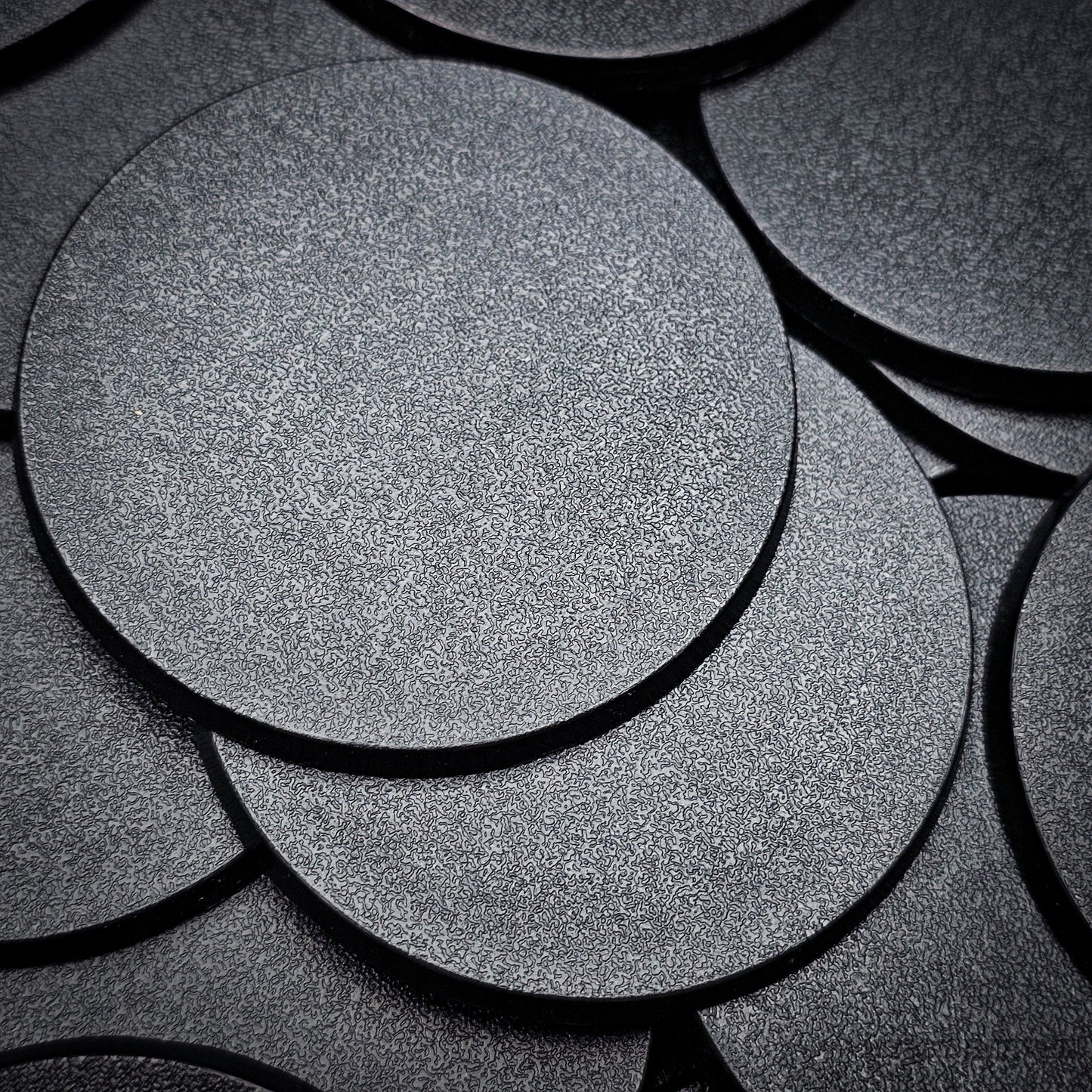 60mm Round Plain Plastic Bases