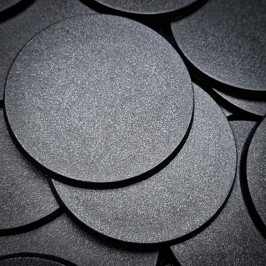 60mm Round Plain Plastic Bases