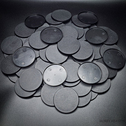 60mm Round Plain Plastic Bases