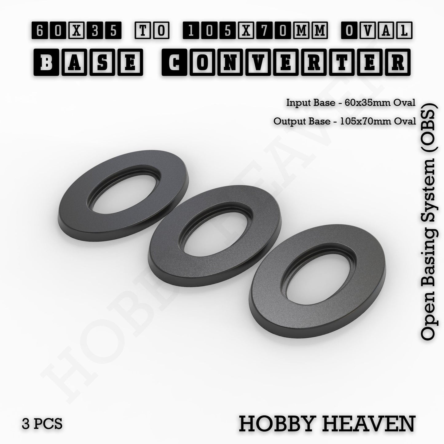 Oval To Oval Bases Size Converters 3d Print Full Range