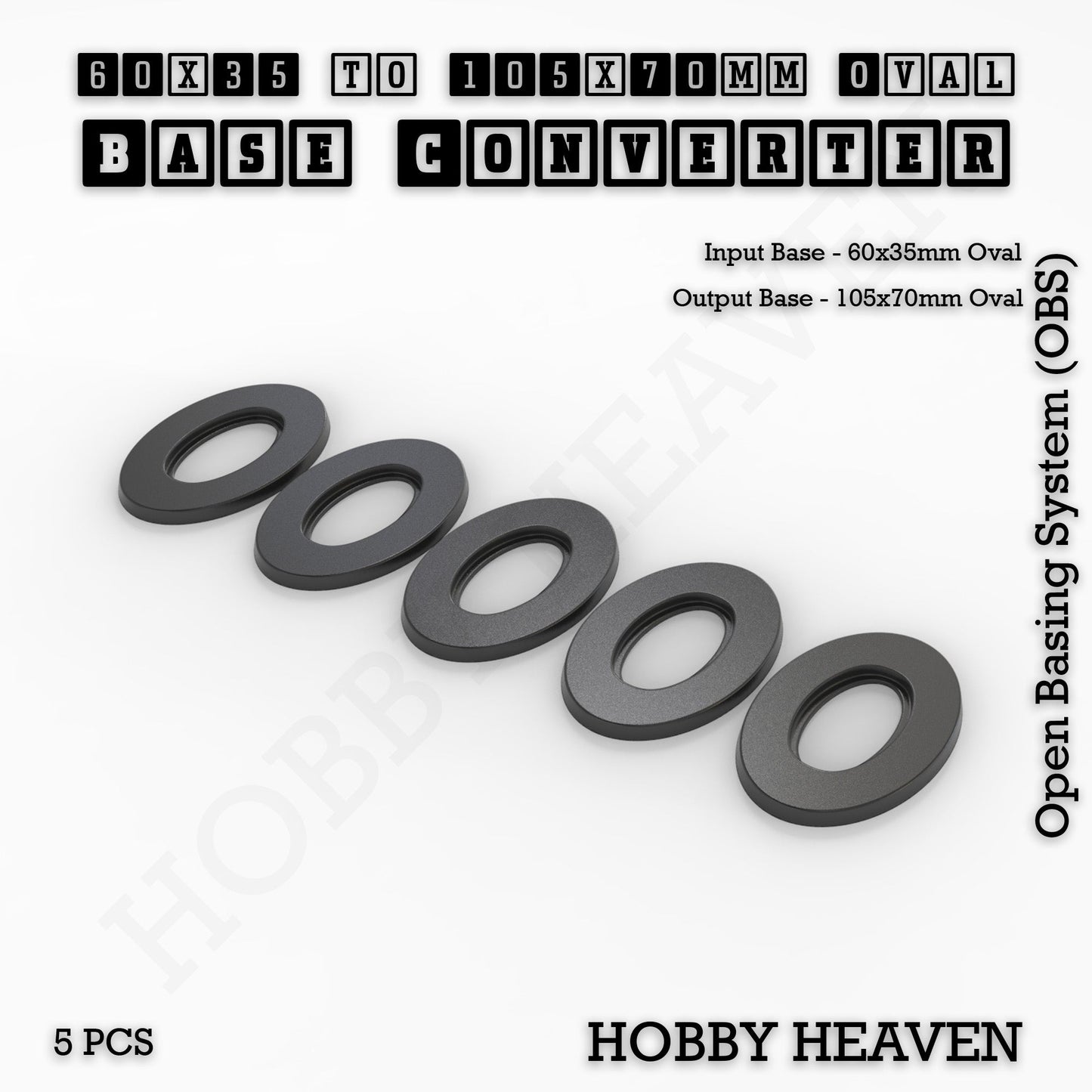 Oval To Oval Bases Size Converters 3d Print Full Range