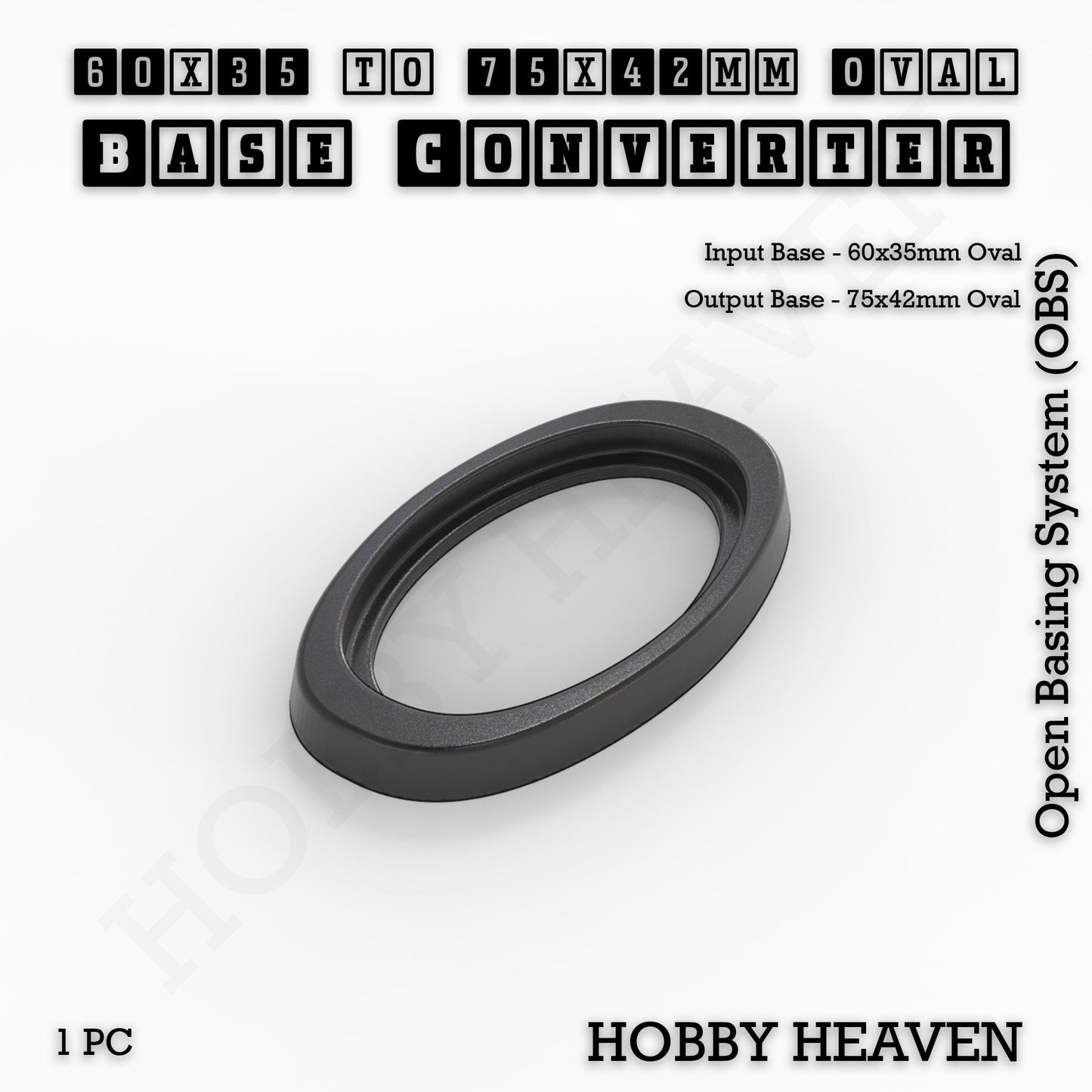 Oval To Oval Bases Size Converters 3d Print Full Range