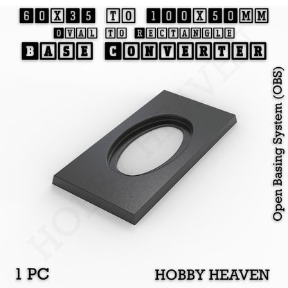 Wargaming Oval to Rectangle Base Converters – Tabletop Games | 3D Printed Tabletop Accessories