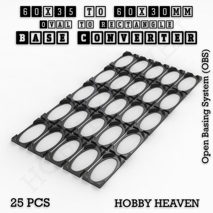 Wargaming Oval to Rectangle Base Converters – Tabletop Games | 3D Printed Tabletop Accessories