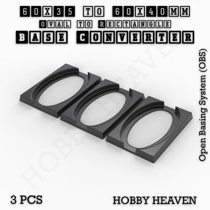 Wargaming Oval to Rectangle Base Converters – Tabletop Games | 3D Printed Tabletop Accessories