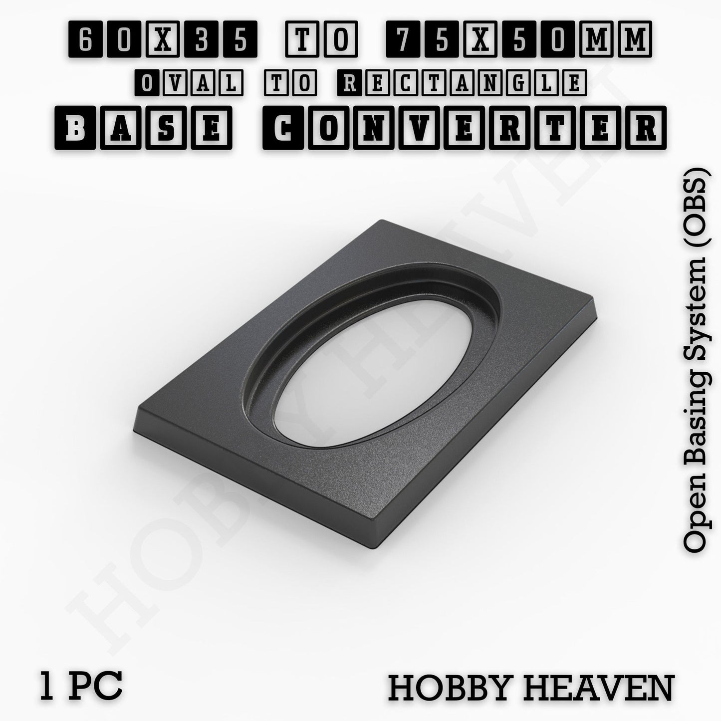 Wargaming Oval to Rectangle Base Converters – Tabletop Games | 3D Printed Tabletop Accessories