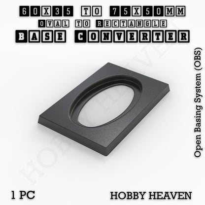 Wargaming Oval to Rectangle Base Converters – Tabletop Games | 3D Printed Tabletop Accessories