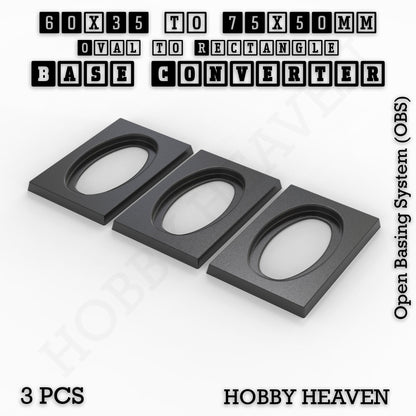 Wargaming Oval to Rectangle Base Converters – Tabletop Games | 3D Printed Tabletop Accessories