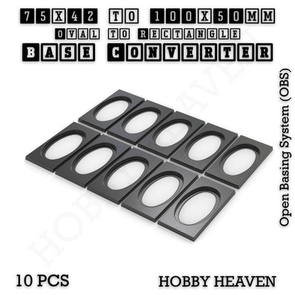 Wargaming Oval to Rectangle Base Converters – Tabletop Games | 3D Printed Tabletop Accessories