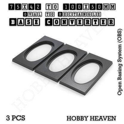 Wargaming Oval to Rectangle Base Converters – Tabletop Games | 3D Printed Tabletop Accessories