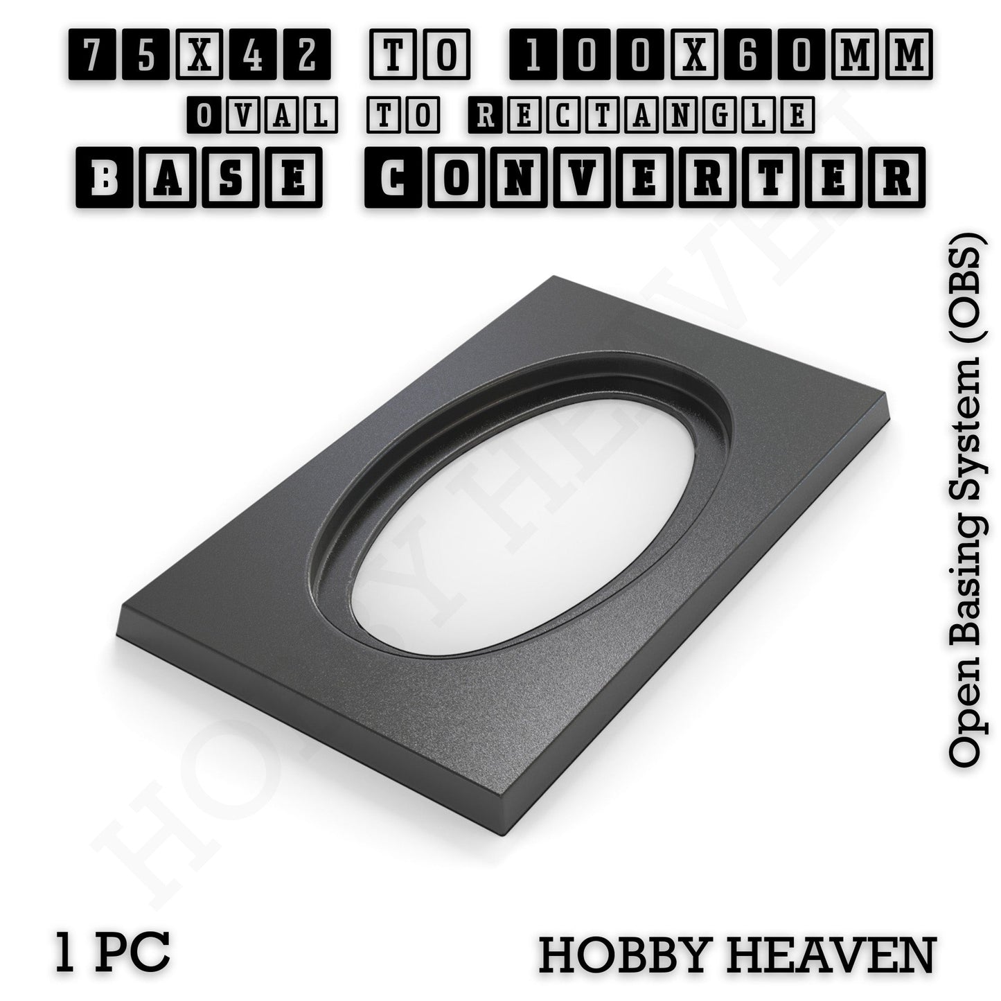 Wargaming Oval to Rectangle Base Converters – Tabletop Games | 3D Printed Tabletop Accessories