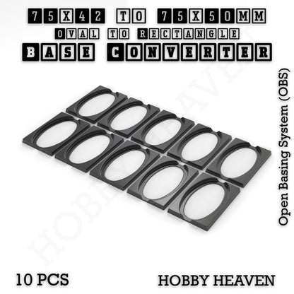 Wargaming Oval to Rectangle Base Converters – Tabletop Games | 3D Printed Tabletop Accessories