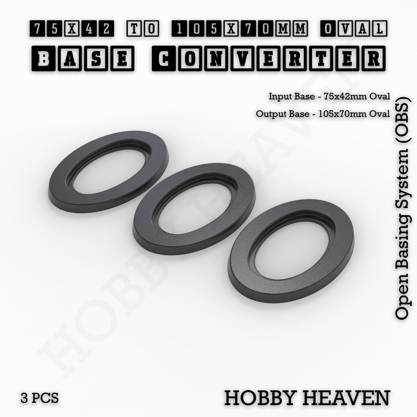 Oval To Oval Bases Size Converters 3d Print Full Range