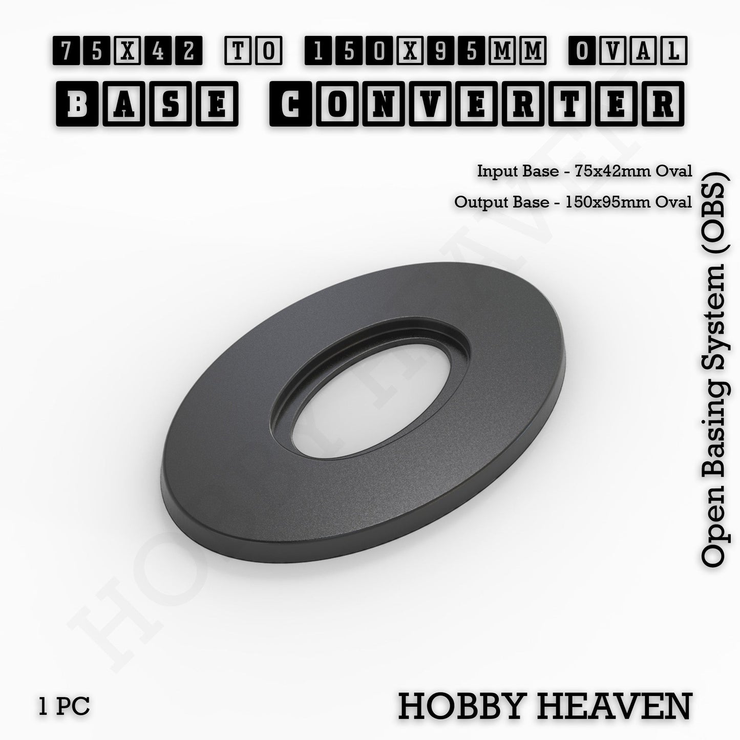 Oval To Oval Bases Size Converters 3d Print Full Range