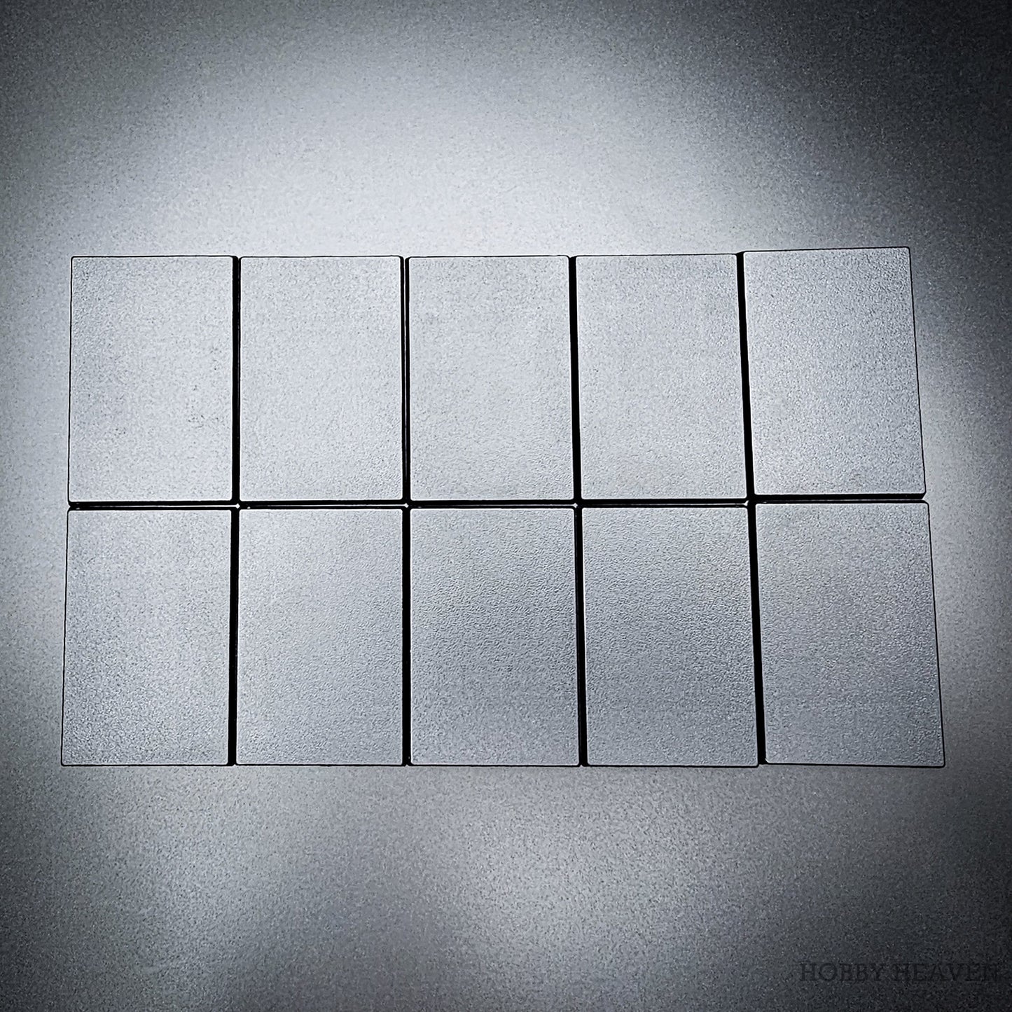 50x75mm | 75x50mm Rectangular Plain Plastic Bases | Versatile Miniature Stands
