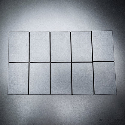 50x75mm | 75x50mm Rectangular Plain Plastic Bases | Versatile Miniature Stands