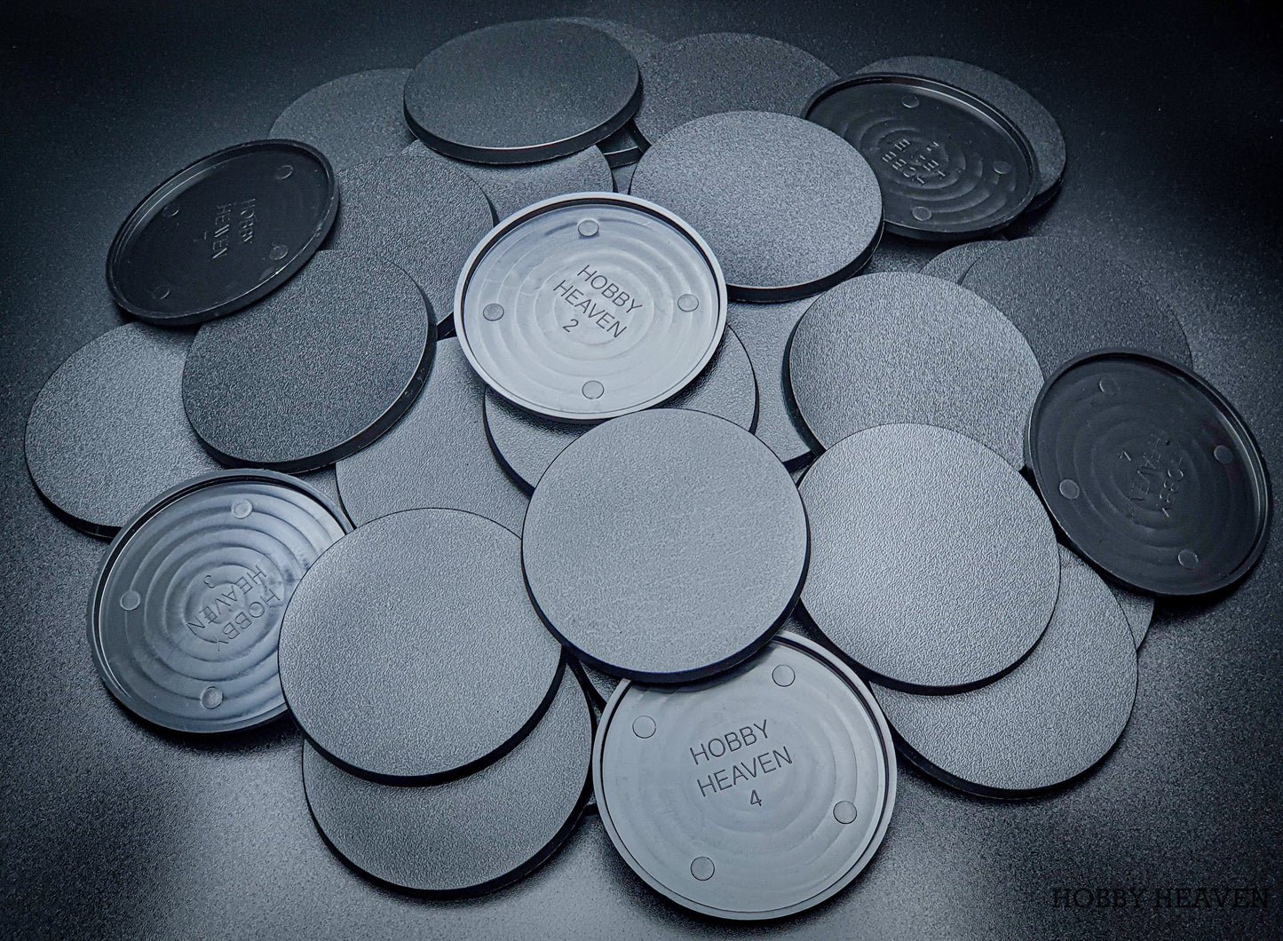 80mm Round Plain Plastic Bases