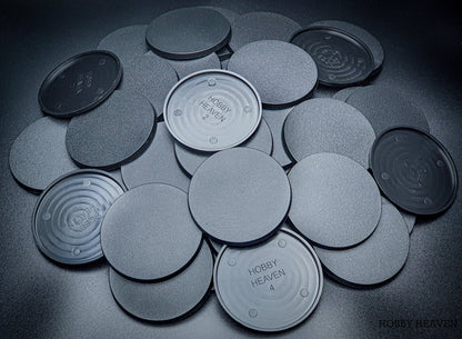 80mm Round Plain Plastic Bases