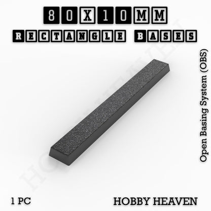 Rectangle Bases Range Sizes - 75x30mm to 125x40mm Medium Sizes 3d Print Full Range Tabletop Games