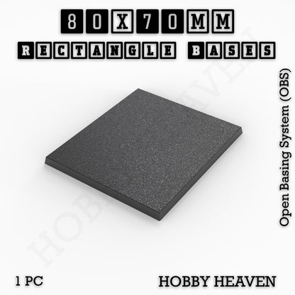 Rectangle Bases Range Sizes - 75x30mm to 125x40mm Medium Sizes 3d Print Full Range Tabletop Games