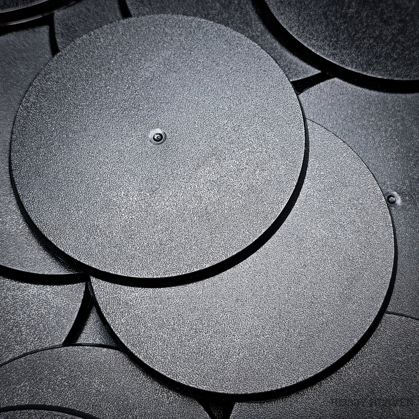 90mm Round Plain Plastic Bases