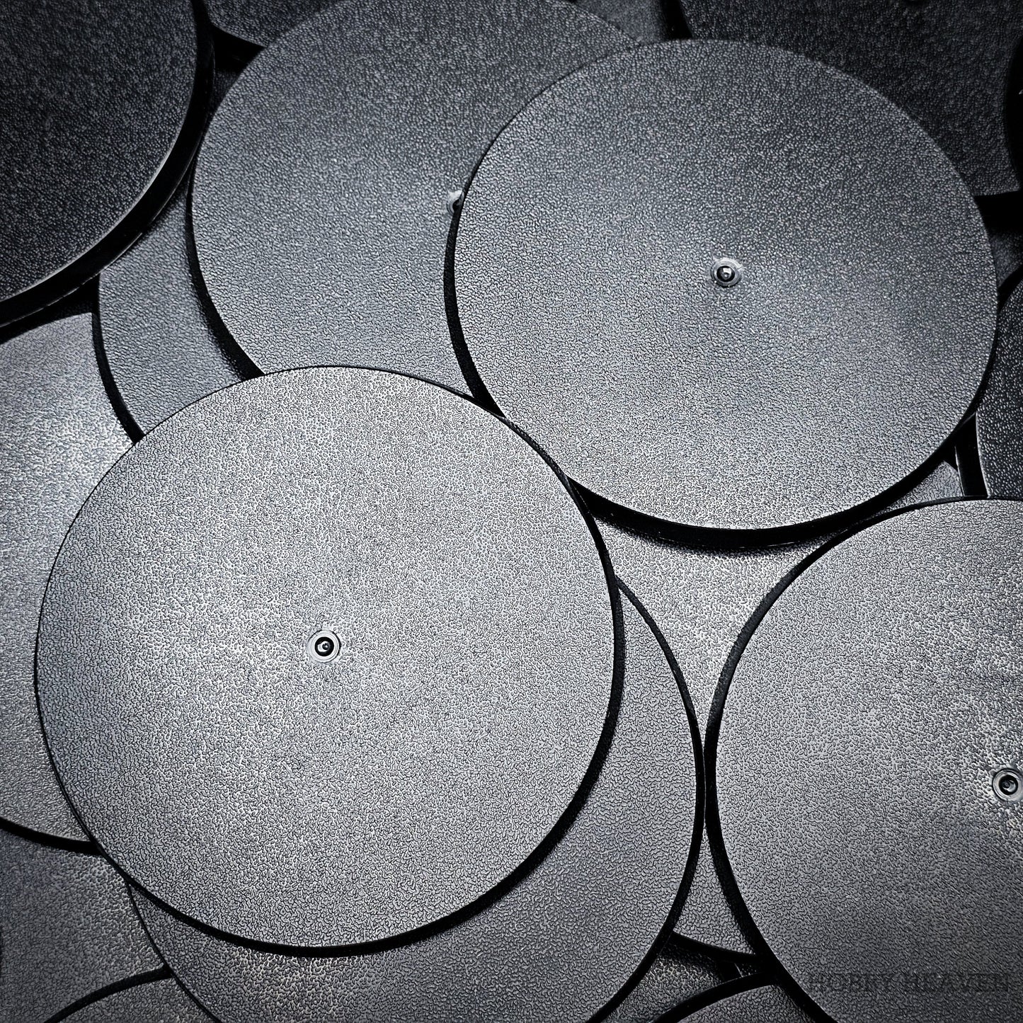 90mm Round Plain Plastic Bases