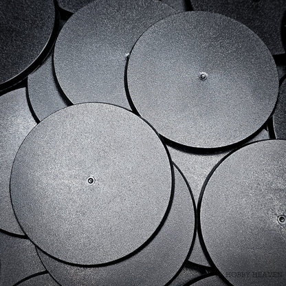 90mm Round Plain Plastic Bases