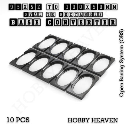 Wargaming Oval to Rectangle Base Converters – Tabletop Games | 3D Printed Tabletop Accessories