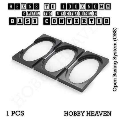 Wargaming Oval to Rectangle Base Converters – Tabletop Games | 3D Printed Tabletop Accessories