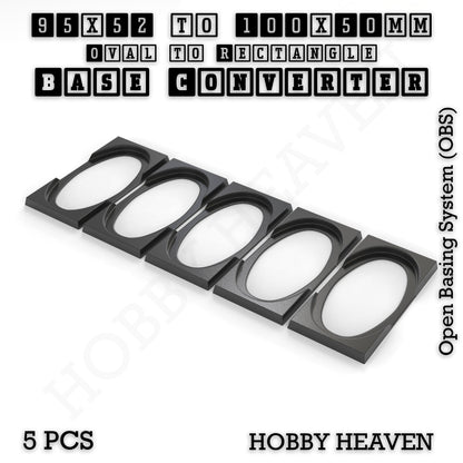 Wargaming Oval to Rectangle Base Converters – Tabletop Games | 3D Printed Tabletop Accessories