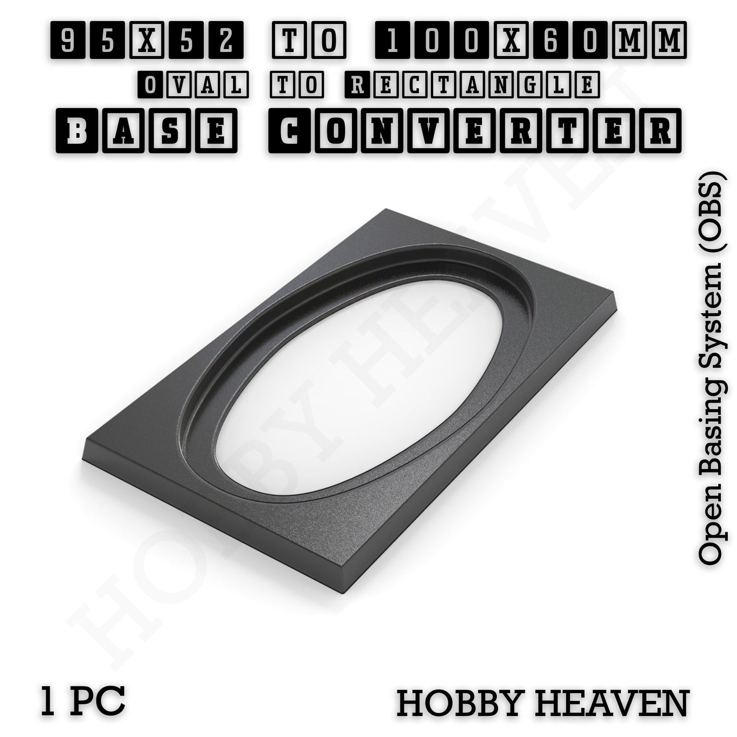 Wargaming Oval to Rectangle Base Converters – Tabletop Games | 3D Printed Tabletop Accessories