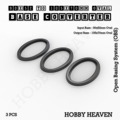 Oval To Oval Bases Size Converters 3d Print Full Range