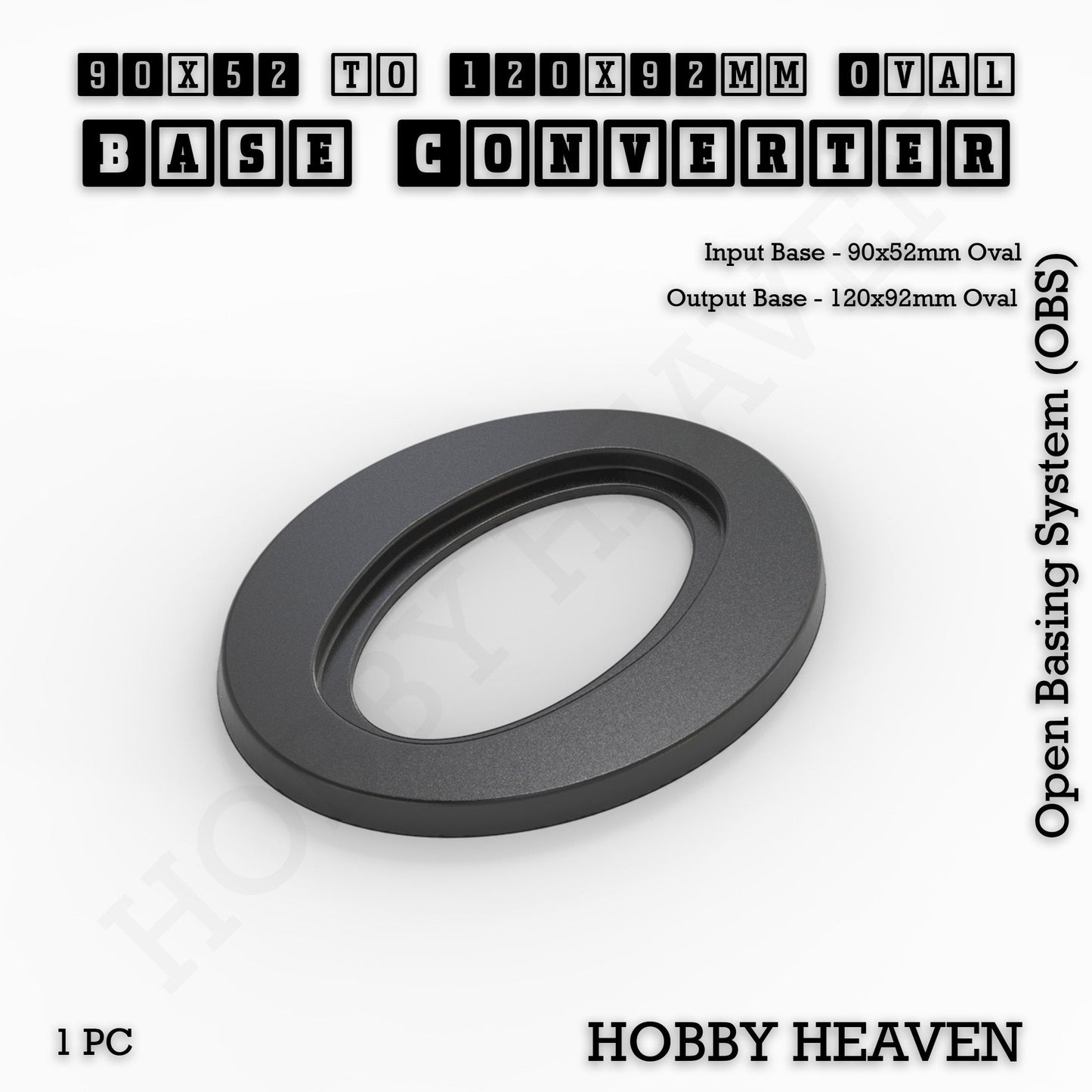 Oval To Oval Bases Size Converters 3d Print Full Range