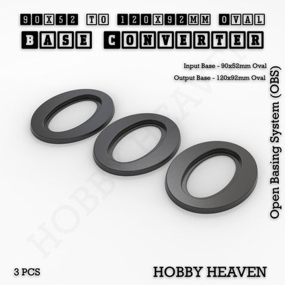 Oval To Oval Bases Size Converters 3d Print Full Range