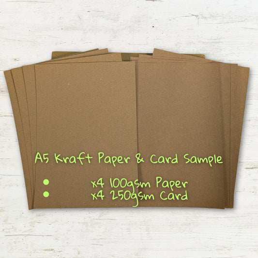 Kraft Paper & Card Sample Pack