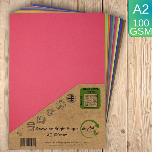 Bright A2 Sugar Paper 100gsm 10 Colours