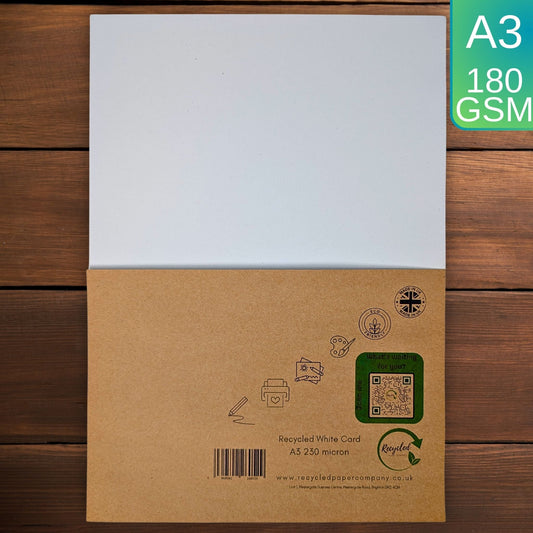 A3 White Recycled Card 180gsm